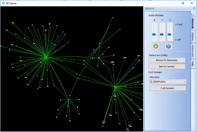 Animated 3-D Link Analysis Viewer